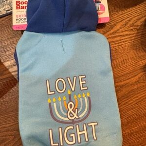 Blue Love & Light Dog Hoodie